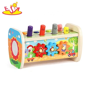 Most popular funny wooden baby hammer toy for wholesale W11G066