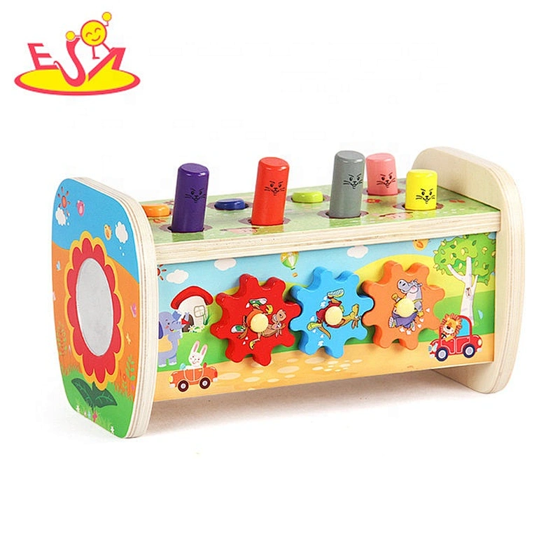 Most popular funny wooden baby hammer toy for wholesale W11G066