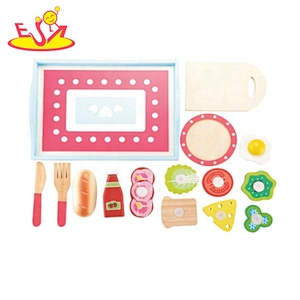 2019 New arrival pretend play wooden kitchen appliance toys for kids W10B297