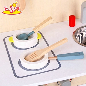 Top sale pretend play wooden small kitchen set toy for kids W10C470