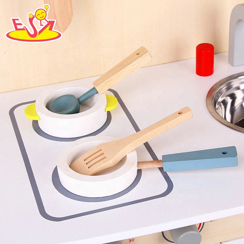 Top sale pretend play wooden small kitchen set toy for kids W10C470