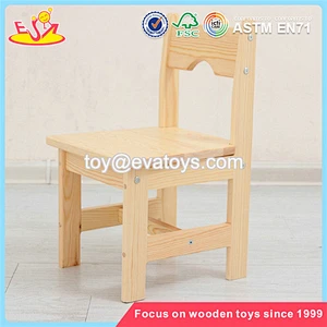 Wholesale simple style kids wooden round table and 4 chairs used in home and school W08G232