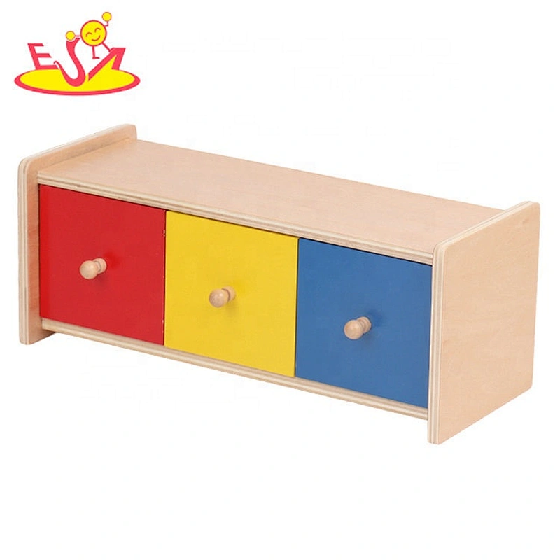 High quality montessori activities wooden toy drawers for children W12F098