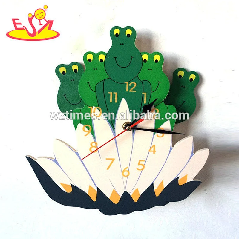 Wholesale home decorative handmade painted popular baby wall clock for sale W14K025