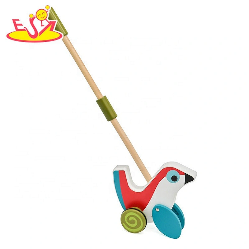 New hottest preschool wooden toddler walking toys for push along W05A028