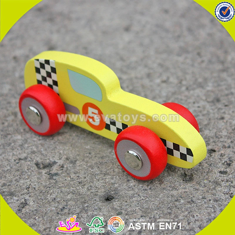 wholesale brand new hot wooden sport car toy for kids,Fashion 3d wooden toy sport car for kids,Mini sport car baby toy W04A128