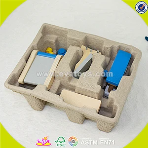 New invention Mini cheap christmas wooden toy gym for children DIY gym equipment toy for baby W06B033