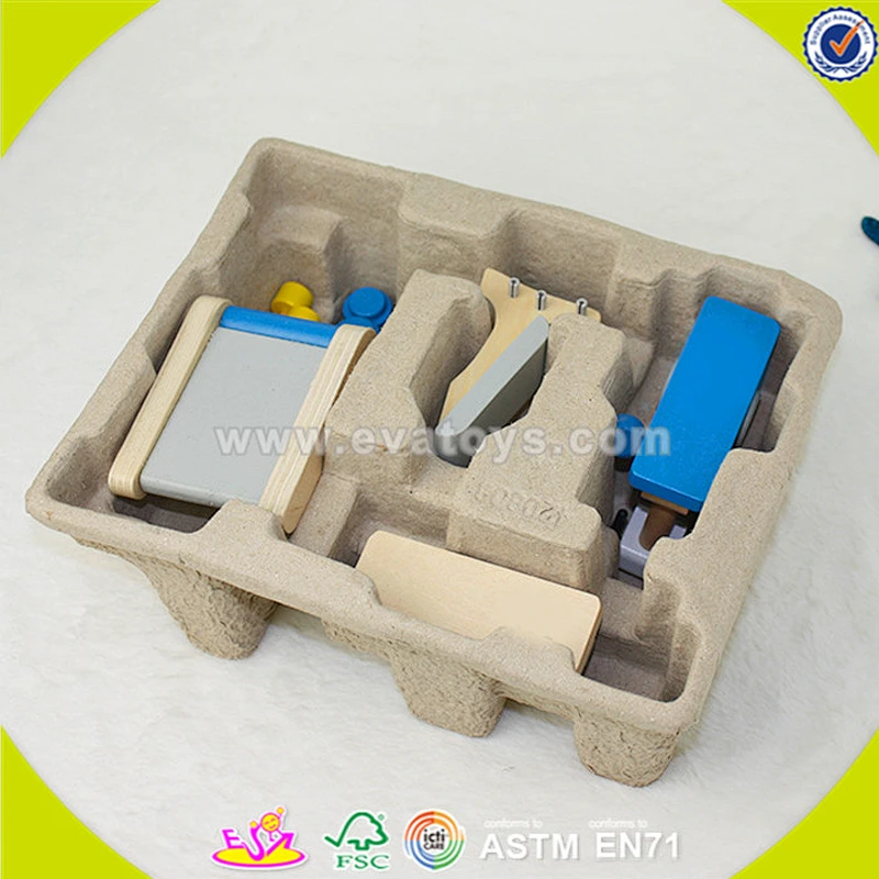 New invention Mini cheap christmas wooden toy gym for children DIY gym equipment toy for baby W06B033