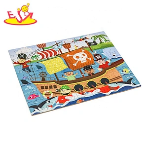 2019 Mosaic design kids wooden jigsaw puzzle games for wholesale W14N007