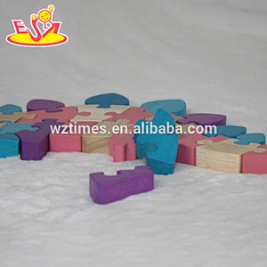 2018 wholesale baby wooden puzzle game kids mini wooden puzzle game children educational wooden puzzle game W14I033