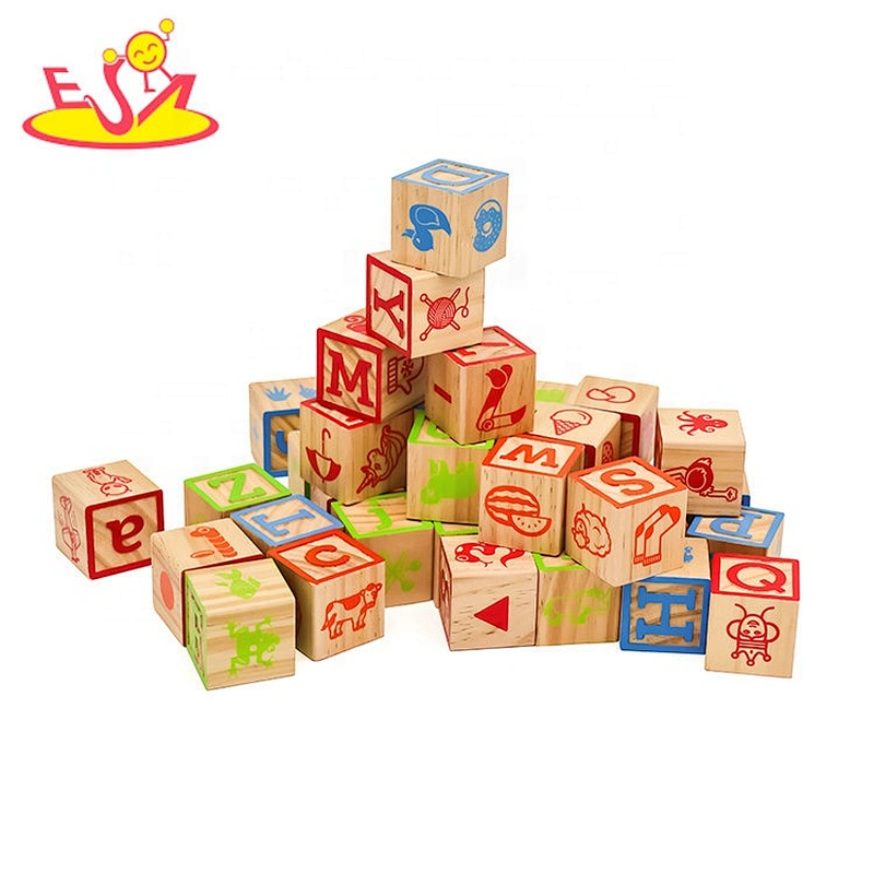 New design early wooden alphabet learning toys for kids W13A179