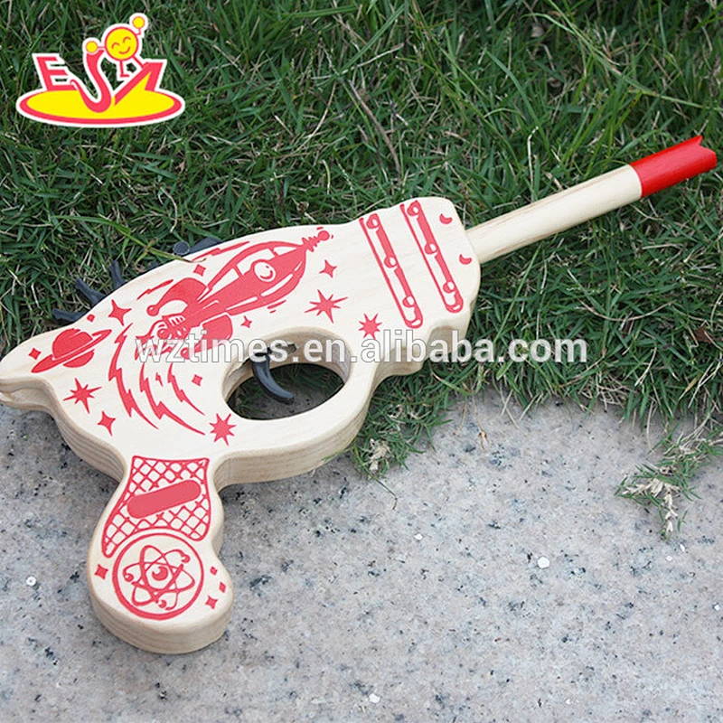 hot quality baby wooden toy weapons cheap wooden gun toy for kids W02A098