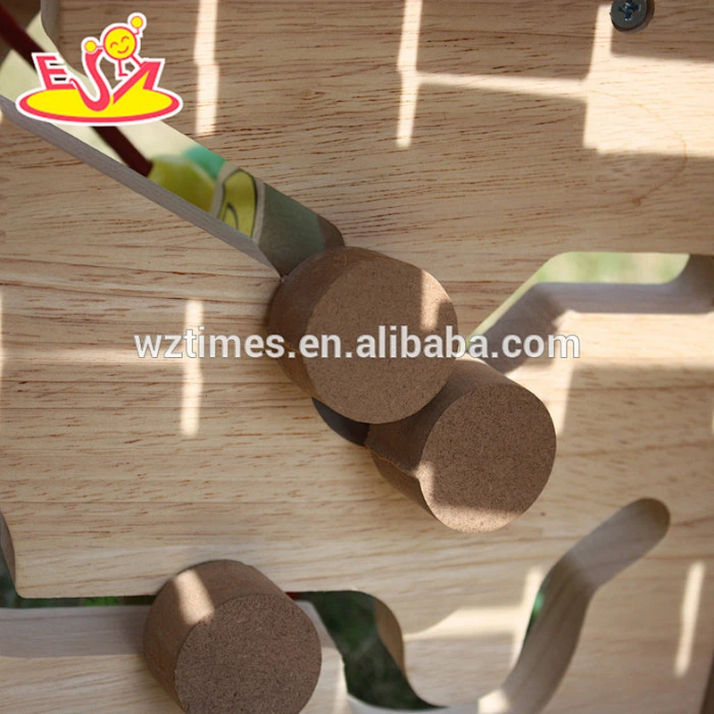 2018 großhandel frühen erziehung spielzeug aus holz beschäftigt zoo aktivitätswürfel für baby W12D048
