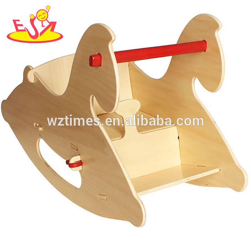 2018 wholesalers rocking horse wooden rocking horse high quality wooden rocking horse W16D082B