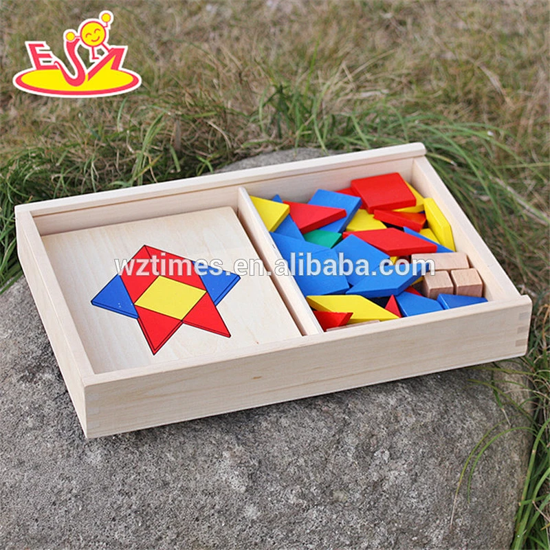 2018 New design wooden jigsaw puzzle for kids educational wooden puzzles for toddlers wooden 3d puzzle toys for babies W14A161