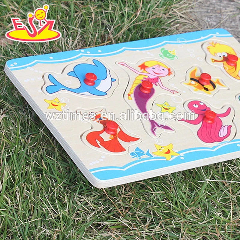 New fashion kids wooden 3d puzzle cheap children wooden 3d puzzle for education W14M085