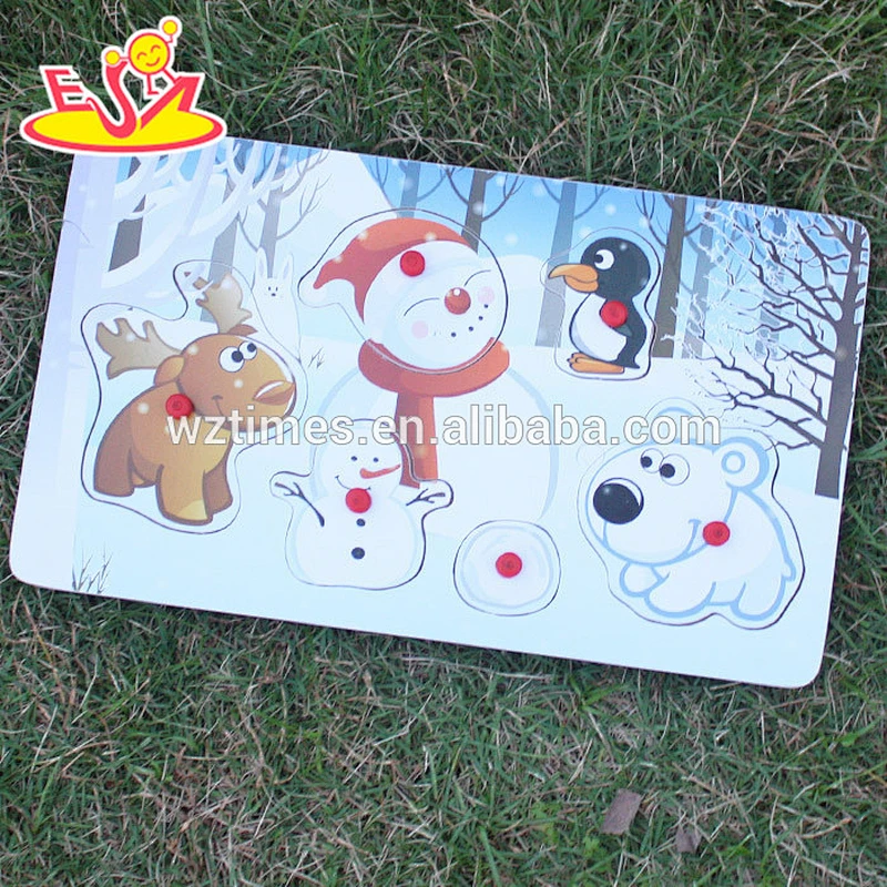 wholesale most popular wooden snowman toys for kids new style wooden snowman toys for children W14M093