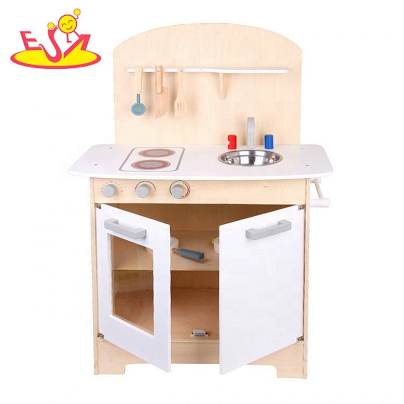 Top sale pretend play wooden small kitchen set toy for kids W10C470