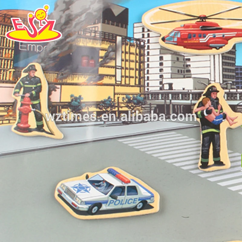 wholesale 23 pieces kids wood magnet toys for education W14J004