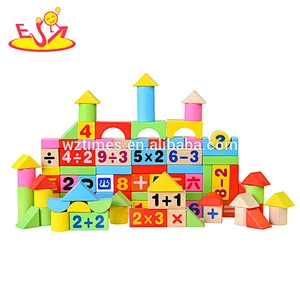 Wholesale customize 38 pieces cartoon animals pattern toddler building bricks toy bring fun W13B031