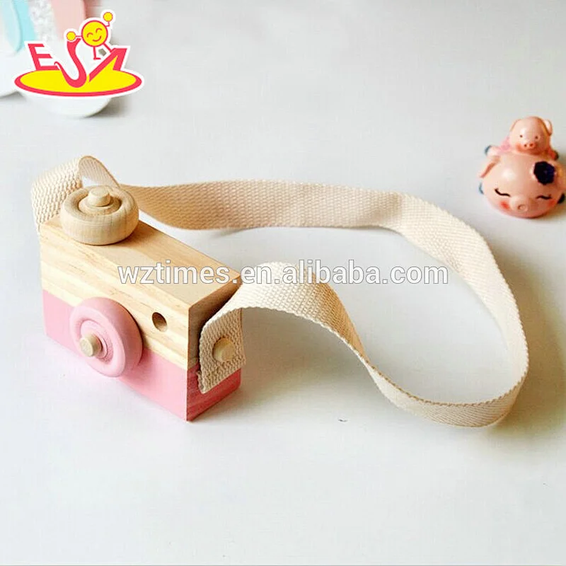Wholesale open boy interest wooden camera toy for sale W01A299