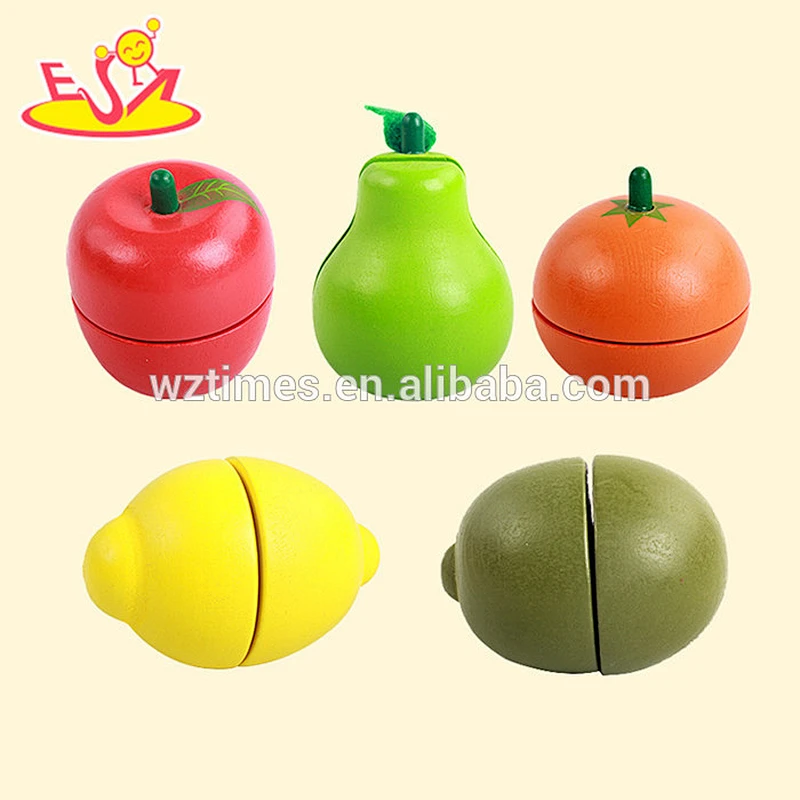 2018 Großhandel Baby Holz Obst Set Spielzeug Top Mode Kinder Holz Obst Set Spielzeug beliebten Holz Obst Set Spielzeug W10B164