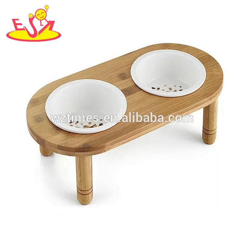 wholesale hottest sale wooden feeder automatic dog feeder for children love W06F053