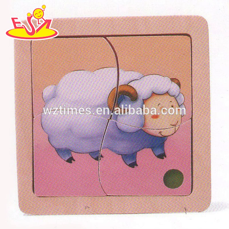 wholesale educational kids wooden sheep puzzle fashion children wooden sheep puzzle W14C170