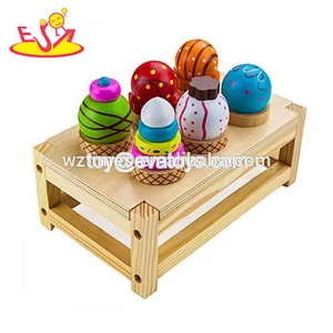 Top-Mode-Simulation-Dessert-Shop aus Holz so tun, als Spielzeug für Kinder