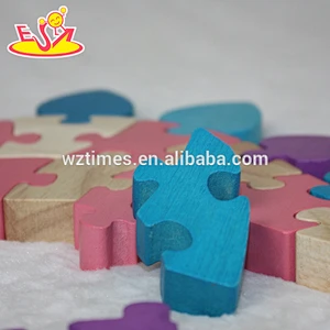 2018 wholesale baby wooden puzzle game kids mini wooden puzzle game children educational wooden puzzle game W14I033