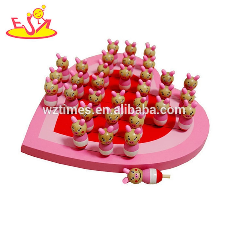 Wholesale new fashion wooden chess toy checker board game for children W11A091