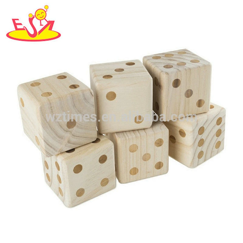 Customize classic wooden dice games for adults W01D008