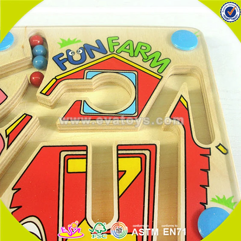 wholesale baby wooden toy maze popular kids wooden toy maze top fashion children wooden toy maze W11H012