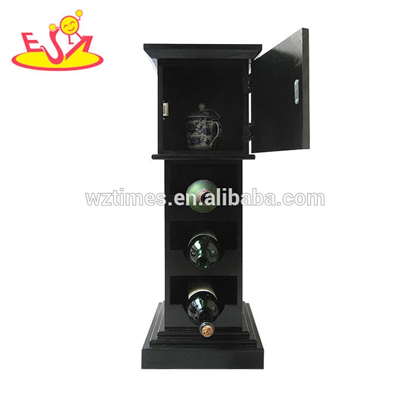 Wholesale Best design table top quality vintage wooden wine bottle holder W08C221