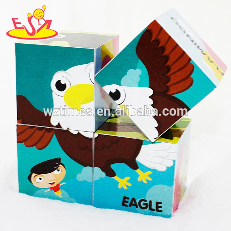 Hölzerne Puzzles 3d der preiswerten Kinder der Kinder für Bildung W14F049