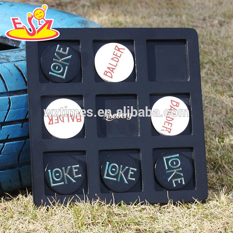 2018 wholesale kids toy wooden tic tac toe game new design children toy wooden tic tac toe game funny tic tac toe game W01B037