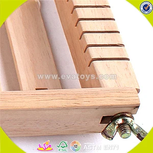 New and popular wooden loom toy Small loom children pretend play toys Hot selling Wooden loom toy W10D001