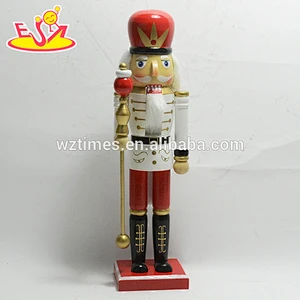 Wholesale new fashion wooden nutcracker toy for store decoration W02A195