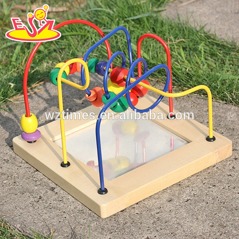 2018 wholesale baby wooden bead maze toy popular kids wooden bead maze toy fashion children wooden bead maze toy W11B129
