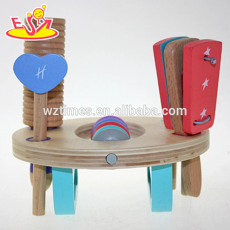 Wholesale musical teaching aid multifunction wooden percussion set toy for kids W07A086