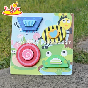 2018 New design educational wooden 3d puzzle, identify animals wooden 3d puzzle, new design wooden 3d puzzle W14D027