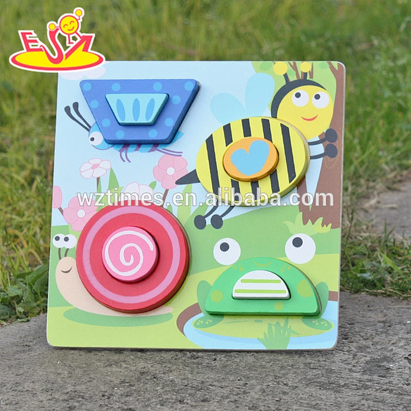 2018 New design educational wooden 3d puzzle, identify animals wooden 3d puzzle, new design wooden 3d puzzle W14D027