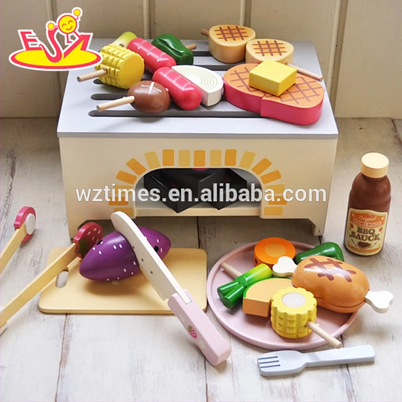 wholesale best sale children role play wooden kitchen toy set for sale W10D112