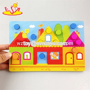 wholesale baby wooden puzzle card games cheap kids wooden puzzle card game hottest children puzzle card games W14C074