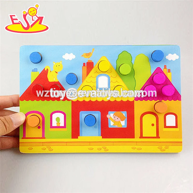wholesale baby wooden puzzle card games cheap kids wooden puzzle card game hottest children puzzle card games W14C074
