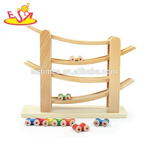Neueste Craze Spiele aus Holz Mini-Rennwagen Spur Spielzeug für Kinder W04E054