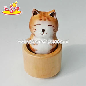 Wholesale beautiful wooden craft music box toy for children gifts W07B057