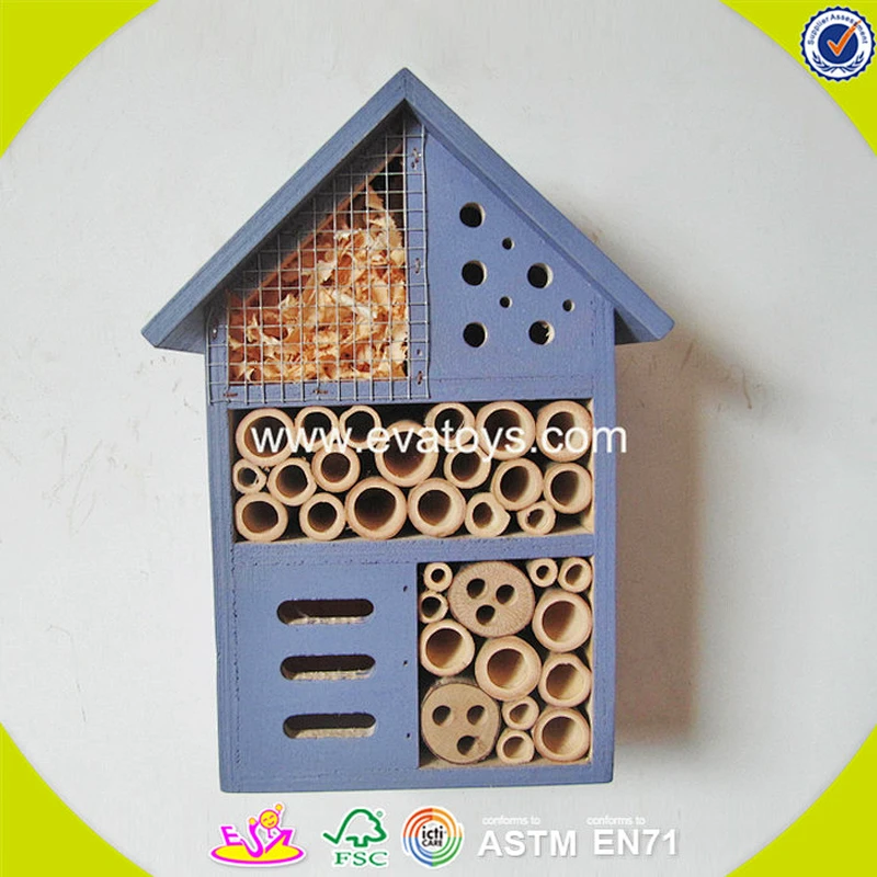 2018 New design wooden insect house mini wooden insect house newly wooden insect house W06F029