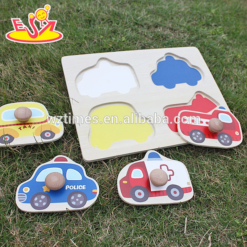wholesale most popular wooden 3d car puzzle hot sale wooden 3d car puzzle for children W14M089