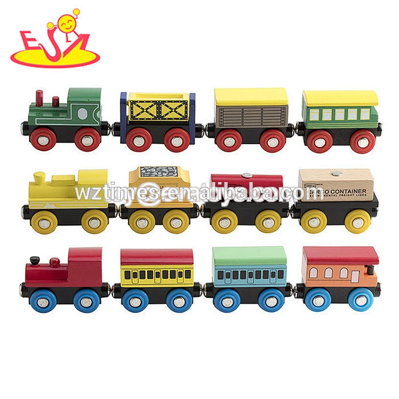 12pcs/wooden multi-color mini car models toys for children W04A378